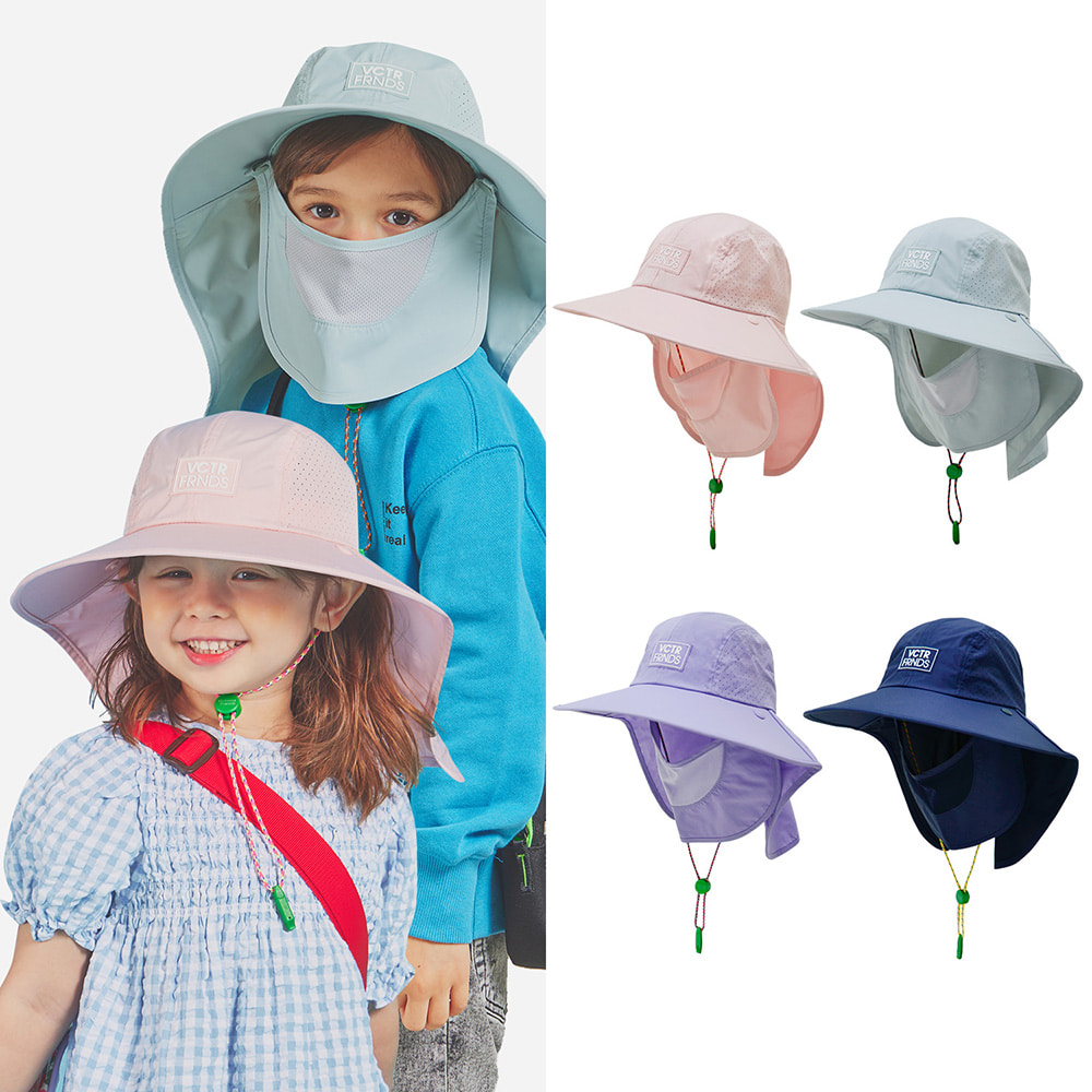 BEST★[캠핑/물놀이모자] 아동 성인 자외선차단 UV 페이스 플랩캡 (컬러선택)